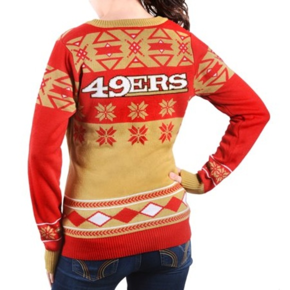 San Fran 49ers ugly Christmas sweater. - Picture 3 of 4